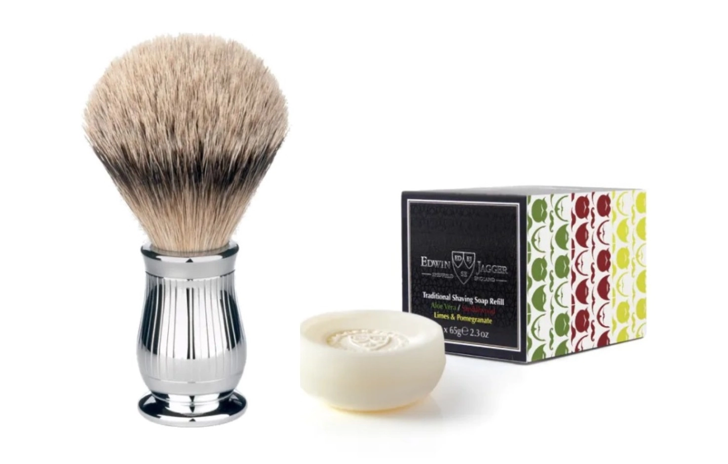 Edwin Jagger Chatsworth Lined DE мыло, помазок